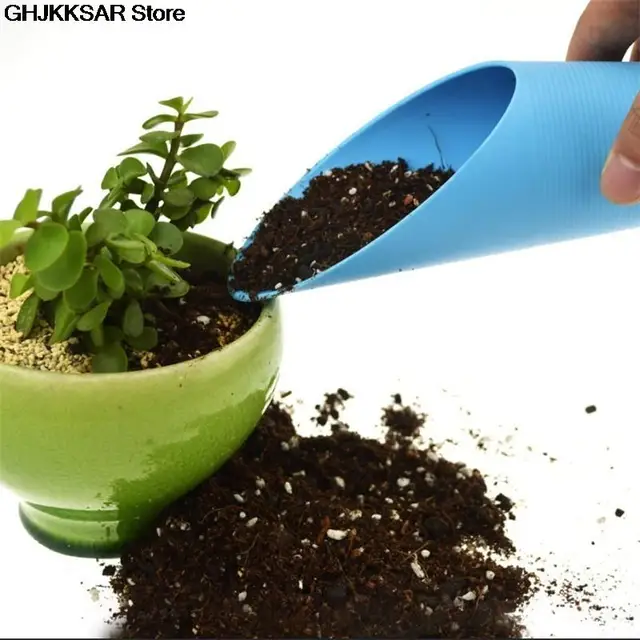 1Pc -Os Talaj Műanyag Ásó Lapát Pohár Zamatos Diy Bonsai Növényi Segítőkert Szerszám - Image 3