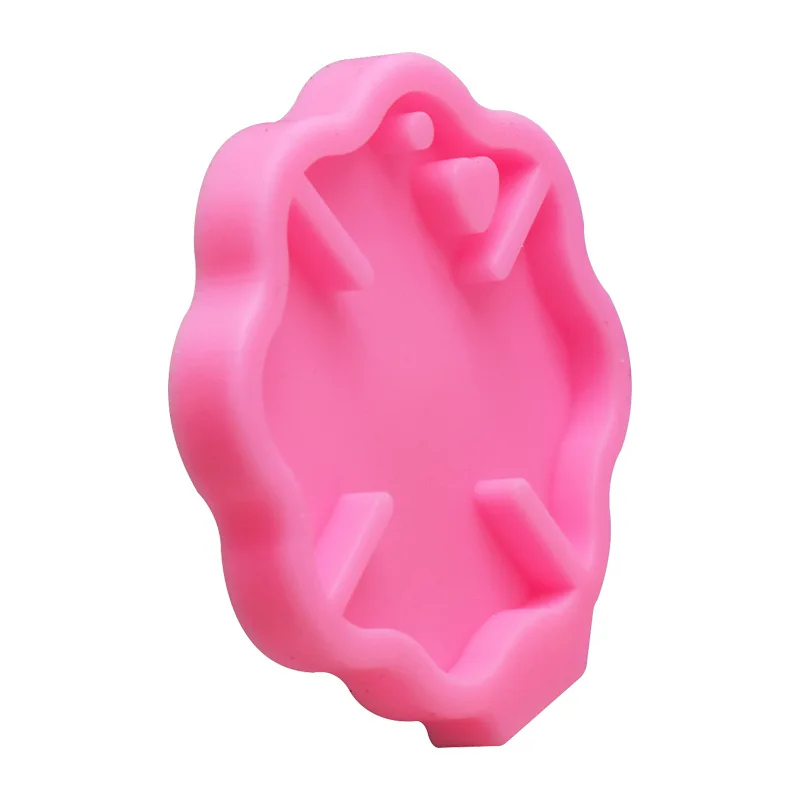 DIY Bakery Firefighting Logo Keychain Fondant Cake Decoration Mode Fragrance Car Pendant Silicone Mould