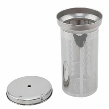 Многоразовый заварочный кухонный цилиндрический сетчатый фильтр с крышкой инструменты ситечко для чая кофе аксессуары для дома нержавеющая сталь прочный