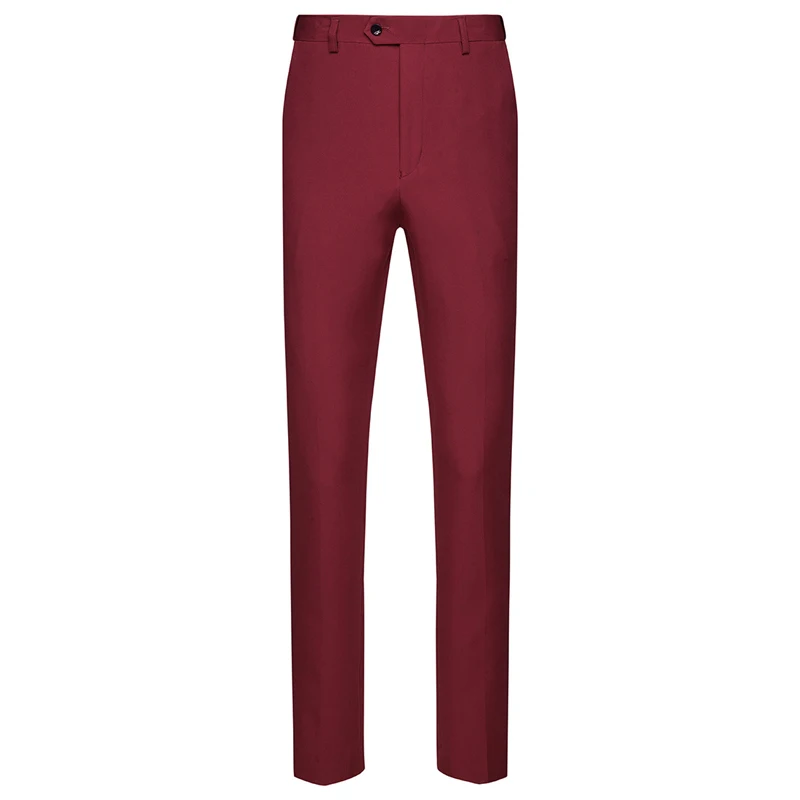 Мужские 2 шт. элегантный костюмы с брюками бренда Slim Fit две пуговицы вечерние