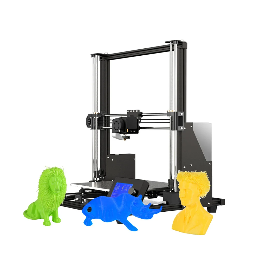 Anet A8 Plus Модернизированный Высокоточный DIY 3D принтер самосборка 300*300*350 мм большой