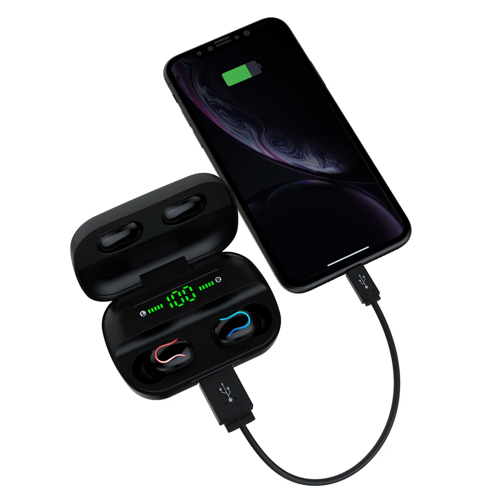Bluetooth наушники TWS наушники беспроводные наушники Bloototh гарнитура 5,0 Blutooth наушники с шумоподавлением для iPhone 11