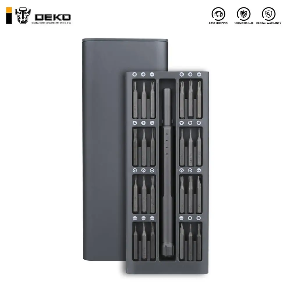 

DEKO 2019 New Arrival LSD24 Precision Screwdriver Set, Magnetic Driver Kit, 25 in 1 S2 Steel Screwdriver Kit with 24 High-Precis