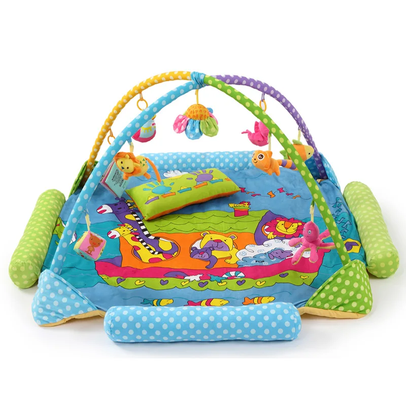 

Kaki Beit Animal Paradise Baby Game Blanket Game Mat Baby Crawling Blanket Crawl Pad Infant Holder Toy
