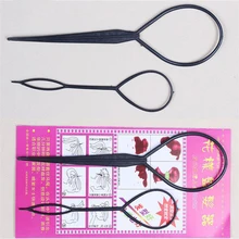2020 2 pçs rabo de cavalo criador plástico loop ferramentas estilo preto topsy pônei cauda clipe de cabelo trança criador ferramenta estilo do cabelo dropship