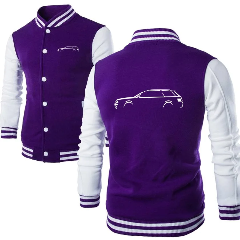 Brand Mens Baseball Jackets Military Army Police Supercar Coats QUATTRO RS6 Cars Sweatshirts Adventure Shooting Hunting Clothing
