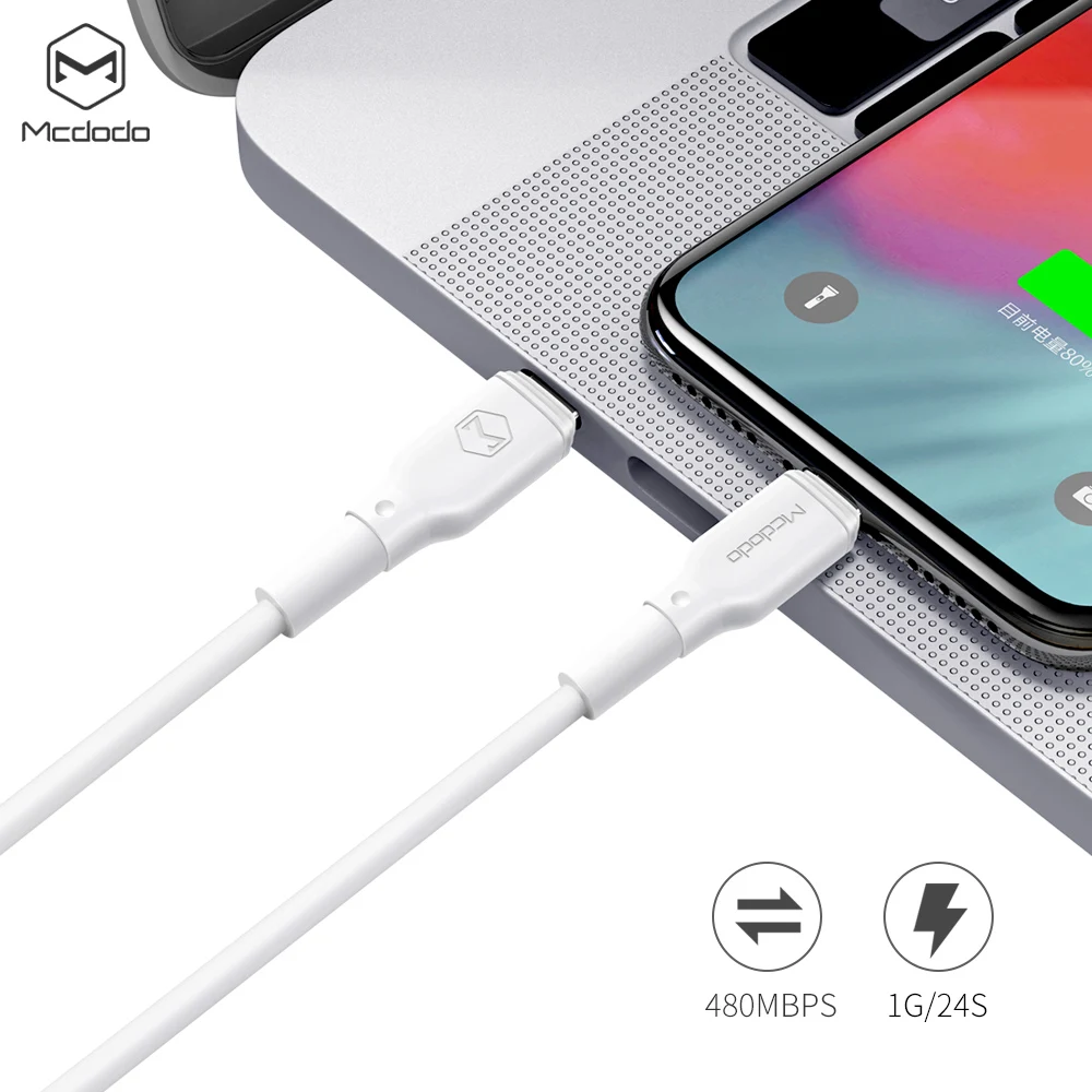 Mcdodo для usb c к lightning Кабель pd Быстрая зарядка для iPhone xs max xr 8 7 6s plus 11 pro max apple ipad pro быстрое зарядное устройство 1 м