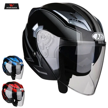 

WOSAWE Motorcycle Helmet ABS Removable Washable EPS liner Full Face Breathable Shockproof Anti-fall Motorbike Riding Helmet