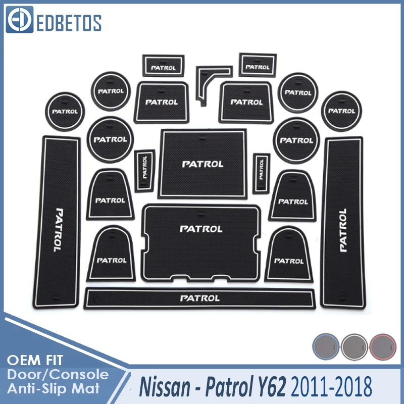Противогрязный коврик для Nissan Patrol Y62 2011 2012 2013 Armada аксессуары двери паз ворота слот подставка