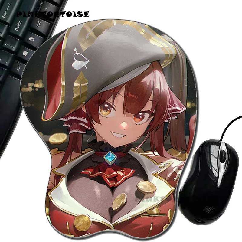 

PINKTORTOISE Anime mousepad anime houshou marine environmental Silicon anime 3D mousepad Mice Pad Ergonomic MousePad mat