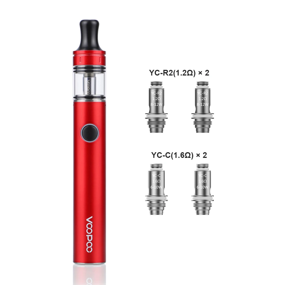 VOOPOO Finic Vape Pen 16 AIO Kit 850 мАч батарея с 1 2 Ом ручка катушкой стартовый набор