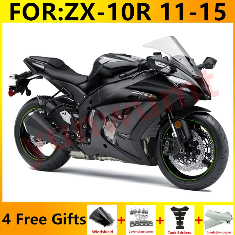 Обтекатели ABS для Kawasaki ZX-10R ZX10R 2011 - 2015 11 12 13 14 15 кузова мотоцикла матовый черный |