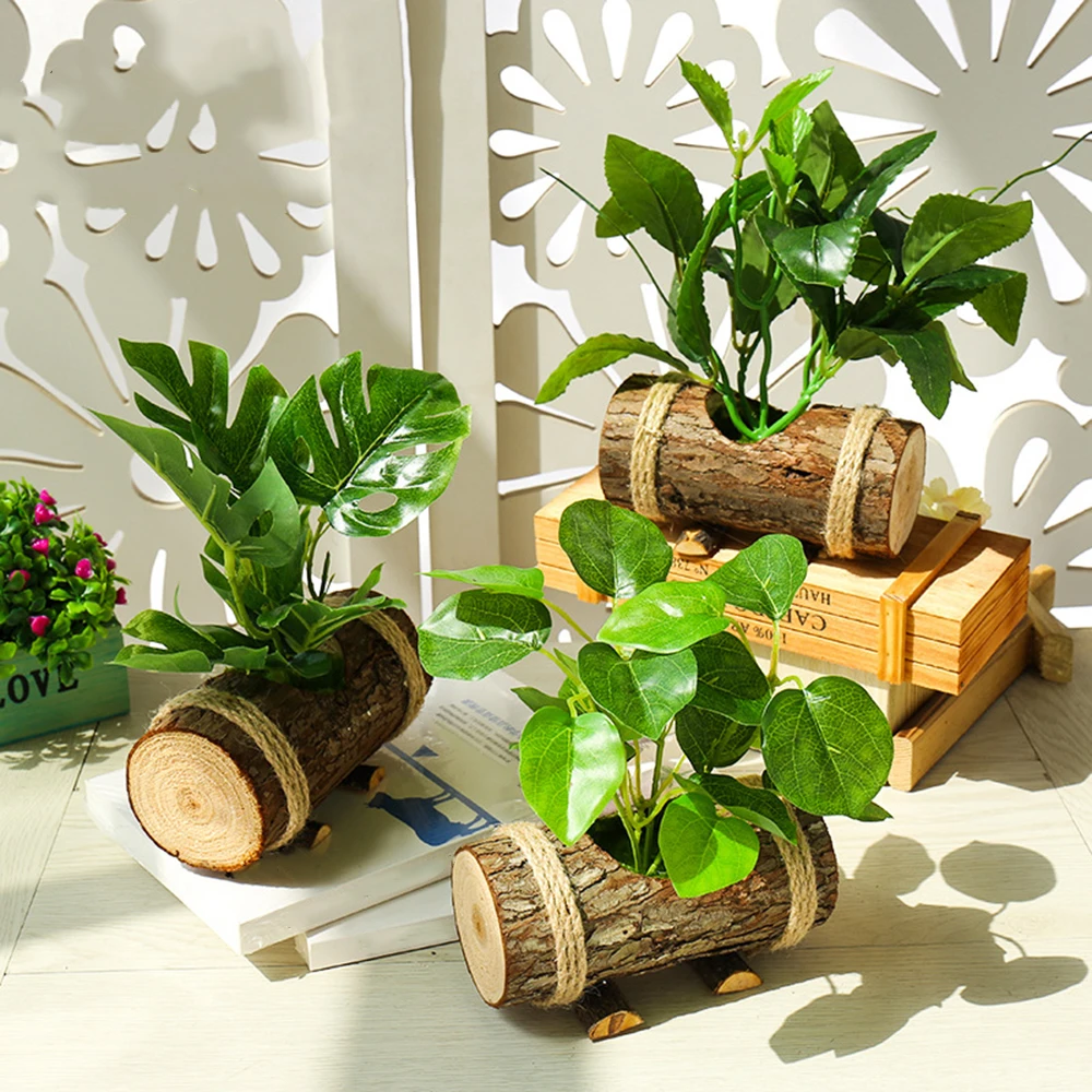Artificial Plants Bonsai Plastic Simulation Tree Desktop Pot