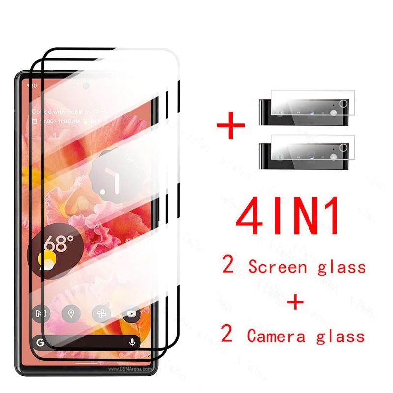 Vetro Protettivo Per Google Pixel 6 4A 5A 5G Vetro Temperato A Copertura Totale Per Google Pixel 5A 5G 5 4A 4G Hd Pellicola Salvaschermo