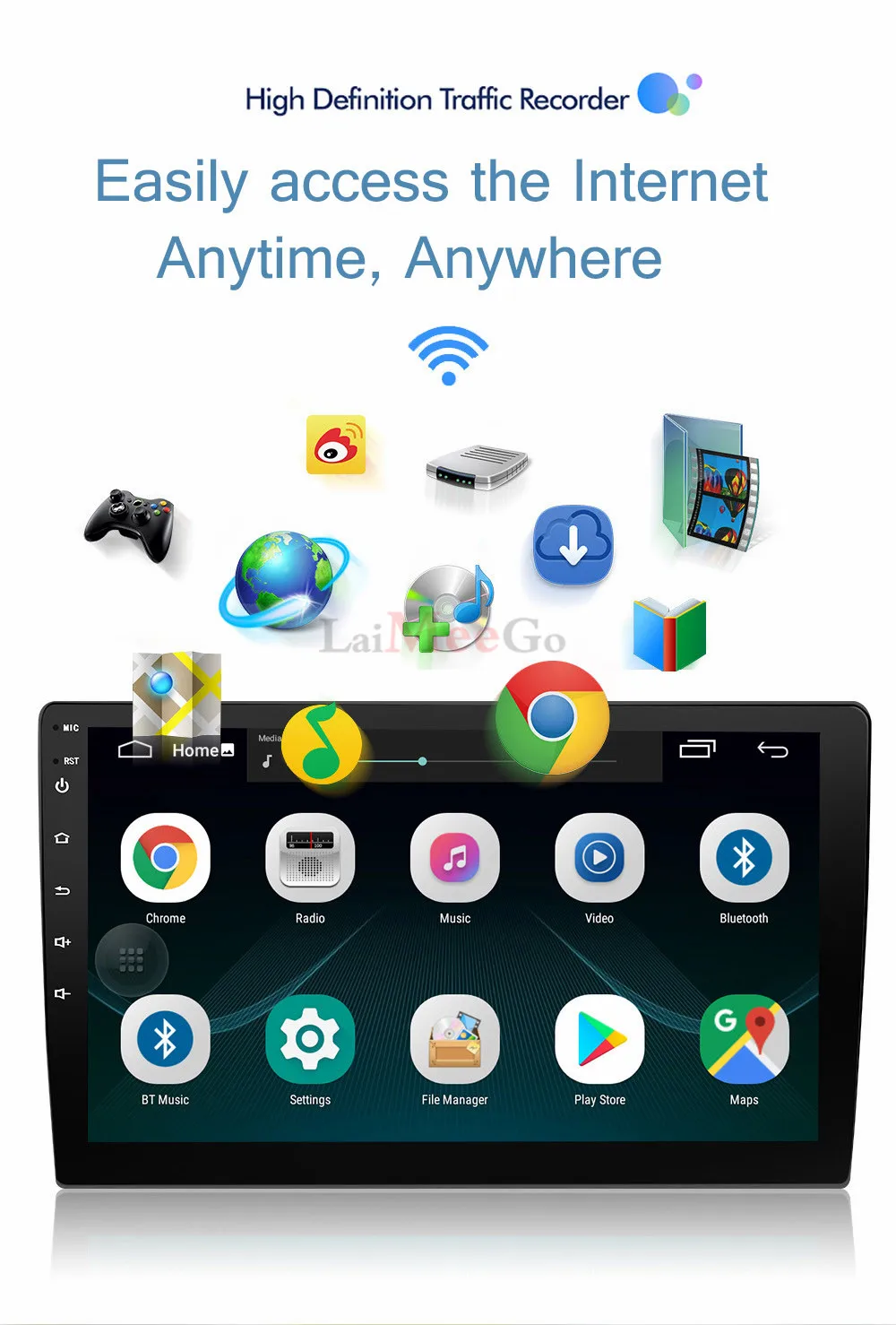 9 Inch Car HD Touch Screen Bluetooth Android Stereo Player 2 Din Radio GPS Navigation Mirror link  MP5 Android 8.1 Support WIFi (22)