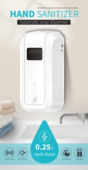 

1100ML Automatic Sensor Hand Soap Dispenser Hand Washing Touchless Wall-mounted Spray Hand Cleaner Rechargable Kitchen Bathroom