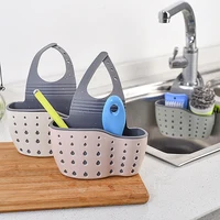 Kitchen Sink Holder Hanging Drain Basket Adjustable Soap Sponge Shelf Organizer Bathroom Faucet Holder Rack Kitchen Accessories 2