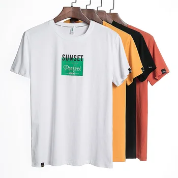 

HIO HOP LOOSE Mens T-shirts Fashion 2020 Summer Short Sleeves BLACK WHITE Tshirt Tees Plus Asian OVERSize L-6XL 7XL 8XL 9XL