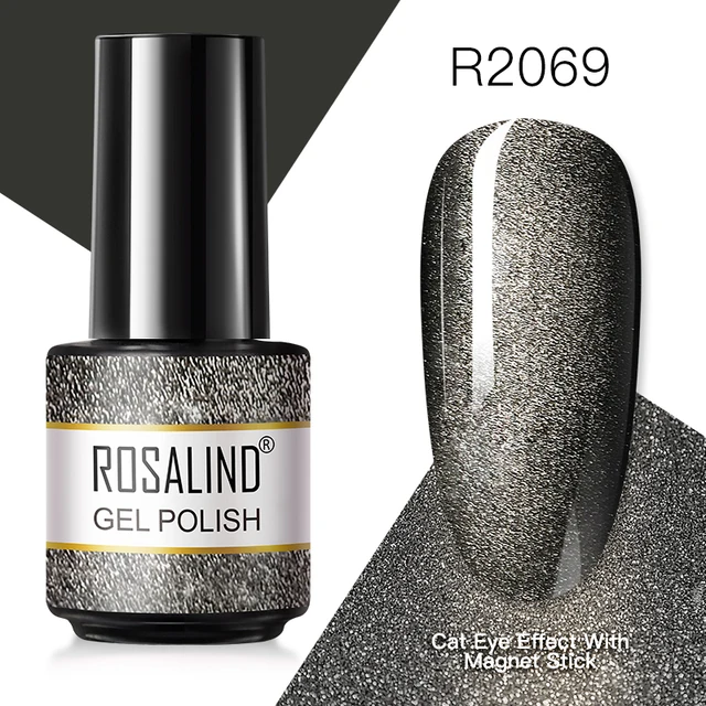 ROSALIND Gel Nail Polish Glitter Gel For Manicure Art Semi Permanent Hybrid Varnish Need UV LED Base Top Coat Nail Polish RAR2069