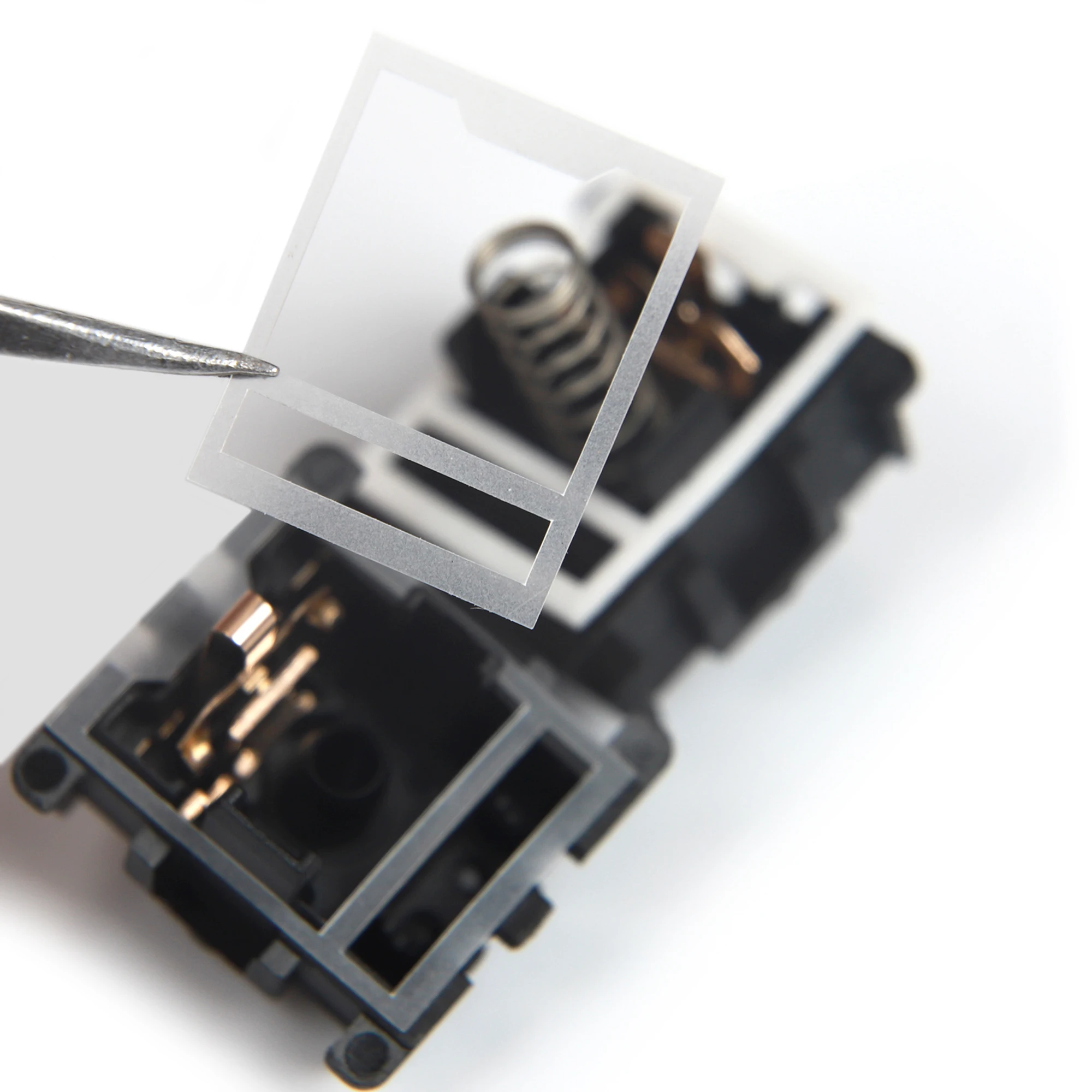 Limpar Branco mx Switch Film Cherry Gateron Jwk Eixo de Teclado Mecânico Htv pc 2400 Pcs Grosso - Imagem 4