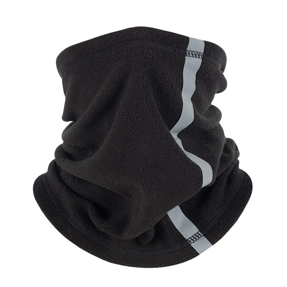 head scarves for men Outdoor Winter Warm Fleece Neck Scarves with Reflective Strip Multifunctional Sports Skiing Cycling Warmer Neck Cover Mask head scarf men Scarves