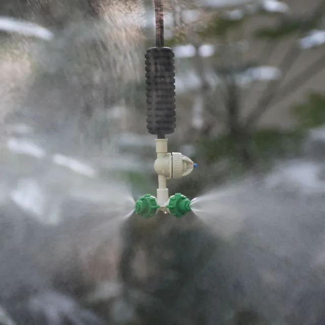15Db Függő Ködös Keresztkesztelés Utáni Sprinkler Fúvóka Hűtő Lógó Kerti Üvegházat Öntözéshez - Image 2