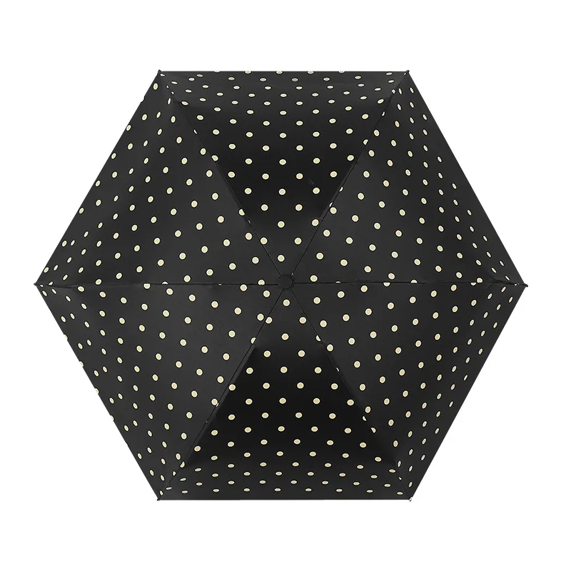 Mini Pocket Umbrella UV protection Compact Travel Umbrella Rain Woman Parasol Anti UV Five Folding Umbrella Small Super Light