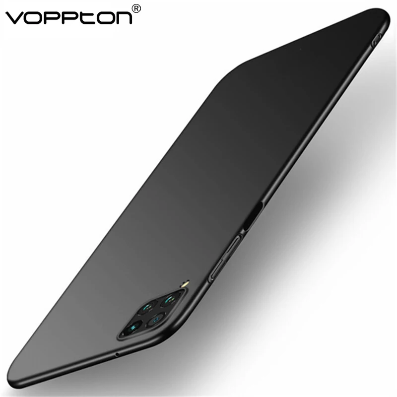 Voppton For Huawei p40 lite Phone Case Slim Hard PC Matte Armor Plastic Back Cover Shockproof |