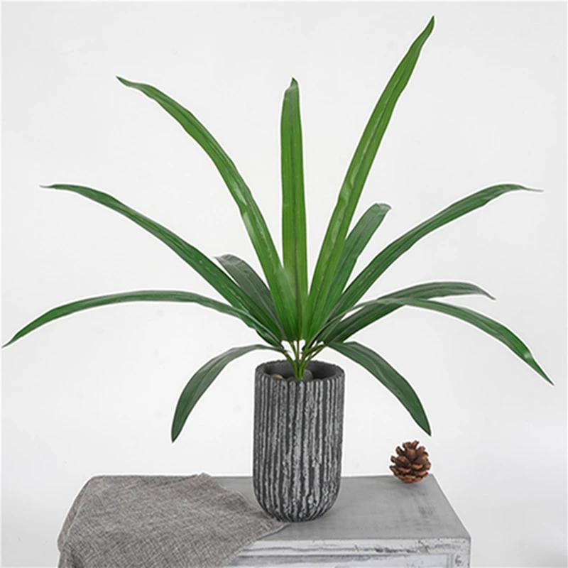 New Artificial Orchid Leaf Simulation Flower Arrangement Plant Bluegrass Green For Home Hotel | Дом и сад