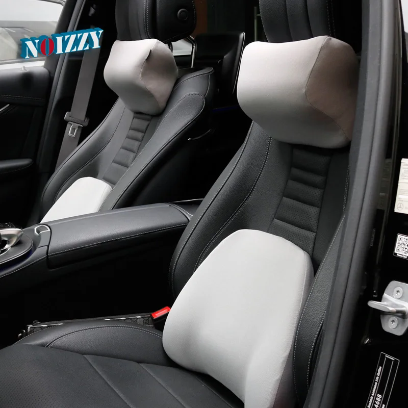 Noizzy, новинка, трендовая Автомобильная подушка для шеи, поясная подушка с эффектом памяти, поддержка сидений, комфорт для hyundai Lada peugeot Citroen Seat Ford