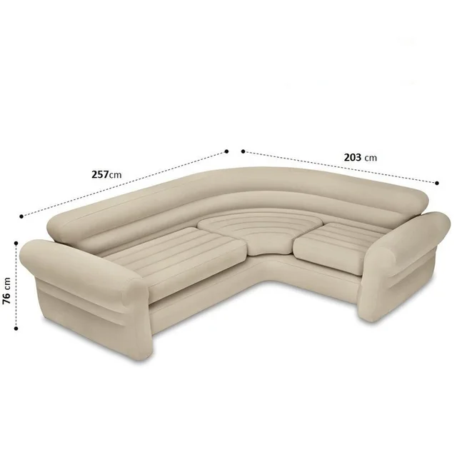 Corner Sofa Inflatable Sofa Bed Luxurious Large Designed Inflatable Living Room Family Sofa with Electric Pump 3