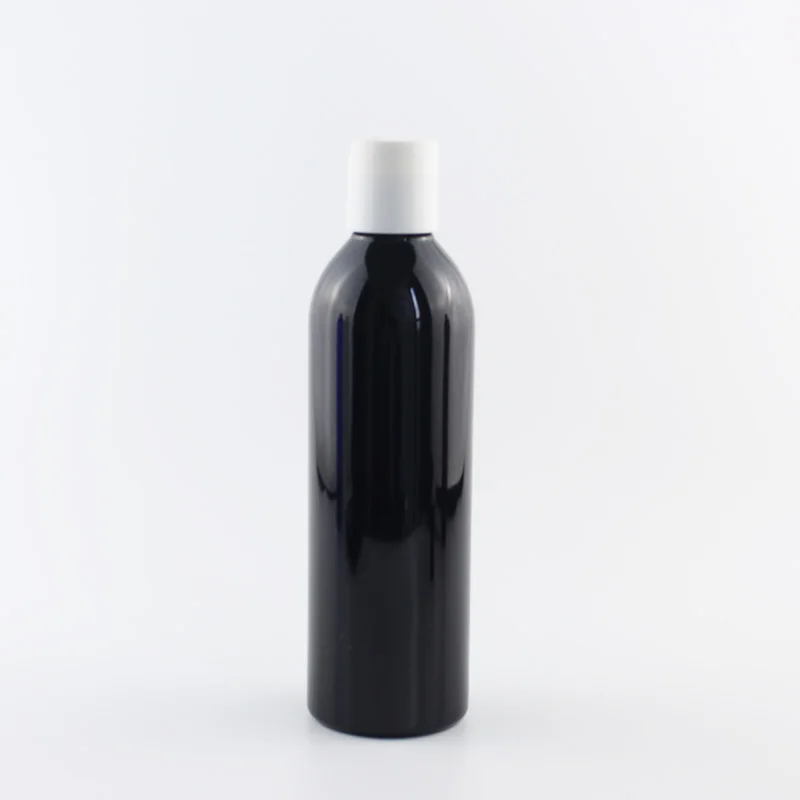 Black Bottle White Многоразовый пластиковый диск, крышка бутылки для лосьона гель для душа для ухода за кожей и инструменты для ухода за волосами ПЭТ-бутылка для косметики самодельные контейнеры 250 мл - Цвет: Black Bottle White