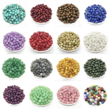

Hot 6/8/10mm Acrylic Round Beads For Jewelry Makeing DIY Bracelet Necklace