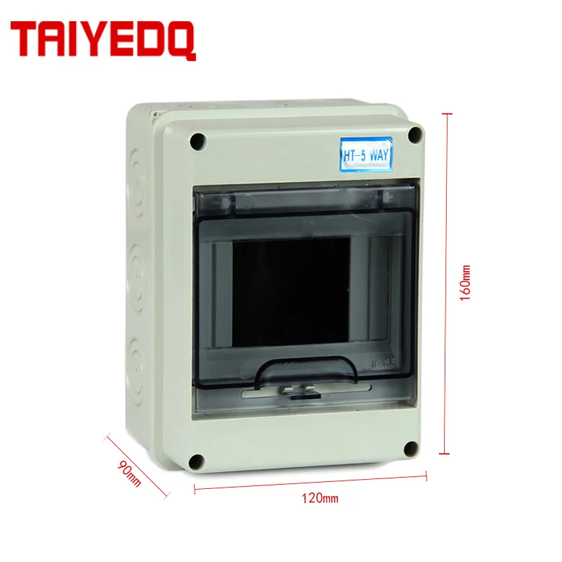 

PC Cover ABS Body Plastic Electrical Distribution Box Waterproof MCB Box Panel Mounted Distribution Box HT Series