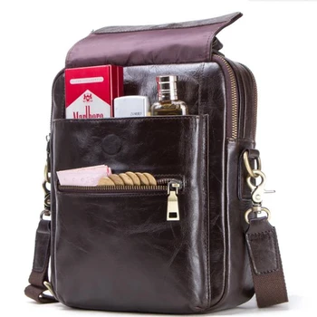 

2020 men's Clutch Storage bag Genuine Leather Crazy Horse Cowhide handbag purse fashion trend High capacity Wrist zipper