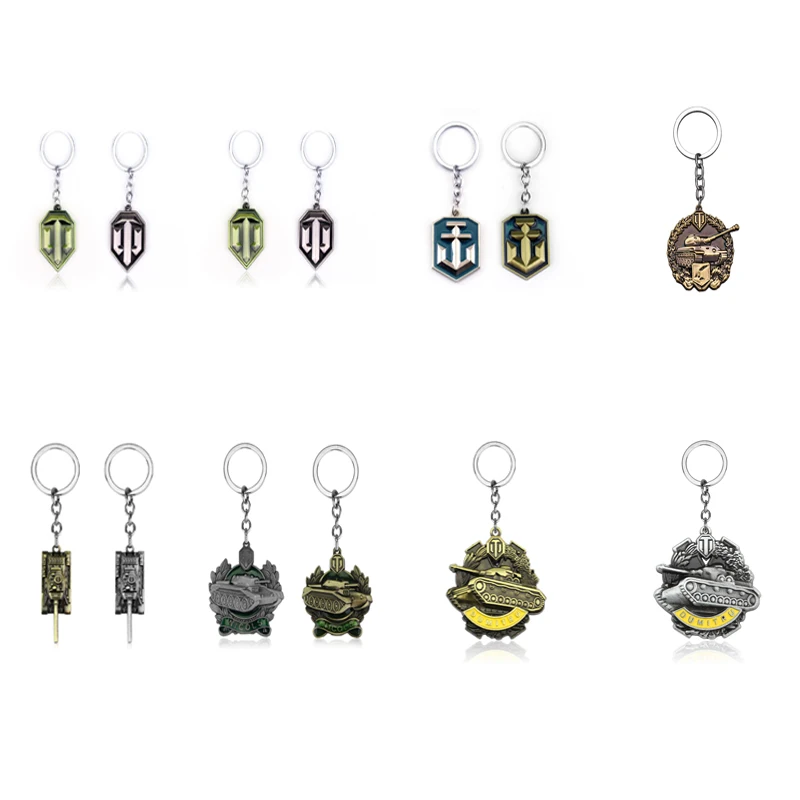 

Game Jewelry World of Tanks WOT Metal Tank Keychain World of Tanks Amunition Bullet WOT NICOLS DUMITRU WOT Military Keychain