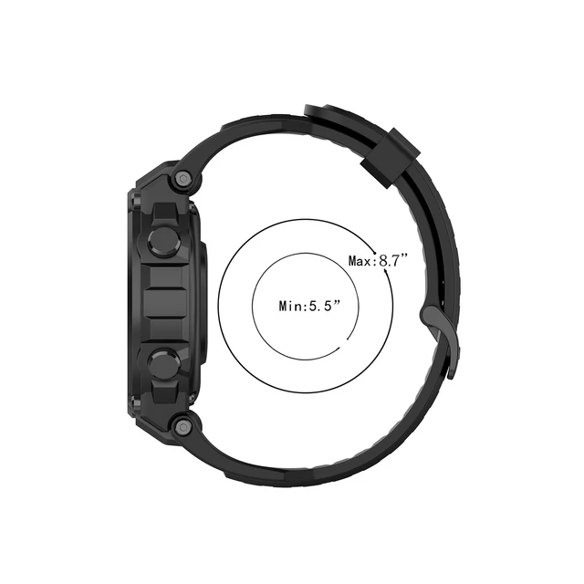 Compatible con bandas de reloj Amazfit T-Rex y correa de repuesto de  silicona para Amazfit T-Rex, Amazfit T-Rex Pro Smartwatch