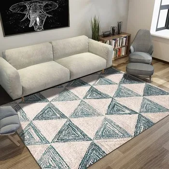 

Thickened Coral Velvet Plain Carpet Living Room Coffee Table Cushion Bedroom Bedside Blanket Full Of Coral Fleece Slip Door Mat