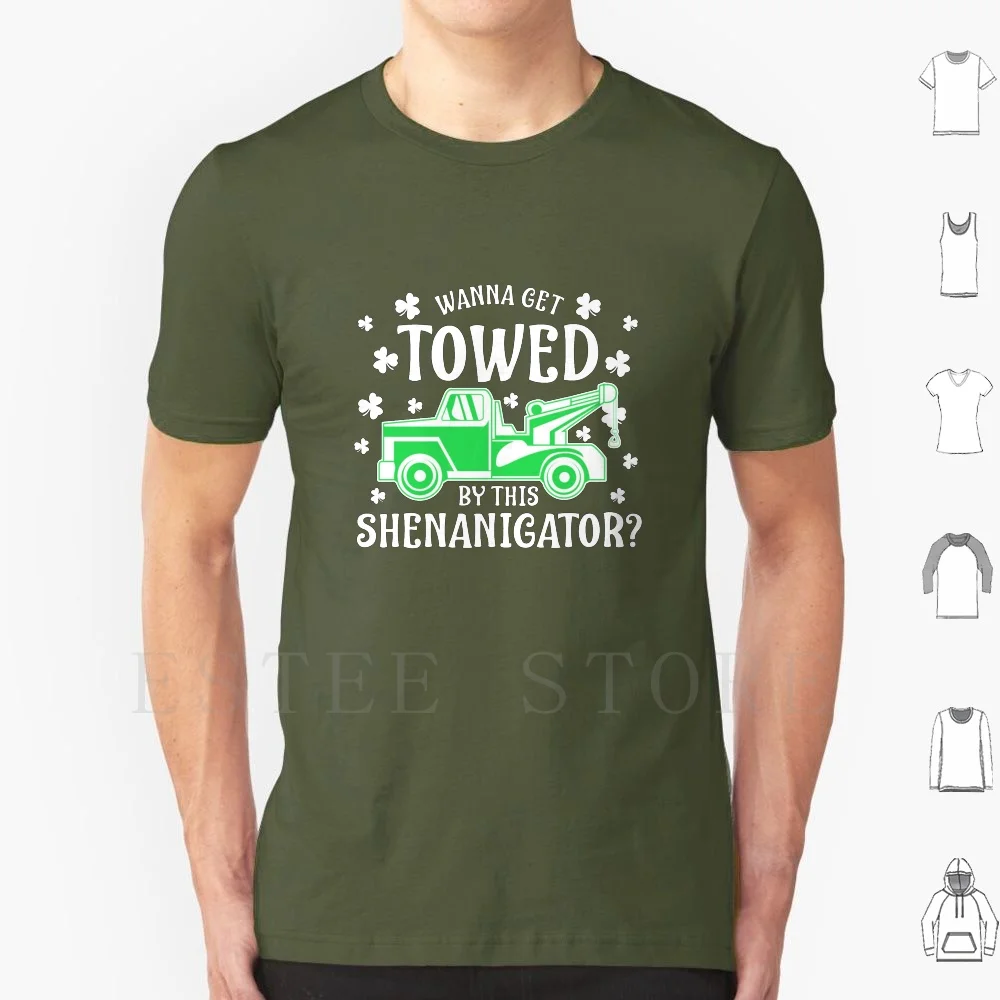 Day Tow Truck Driver Regalo Divertente Design T Shirt Fai Da Te Big Size 100% Cotone St Paddys Day Shamrock Tow Truck Driver Tow Trucker