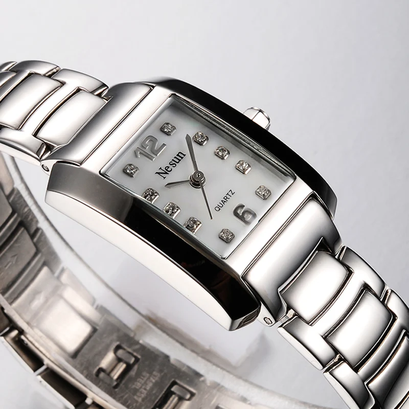 

New Switzerland Luxury Brand NESUN Japan Quartz Movement Women's Wristwatches Waterproof Watches Diamond OL Ladies' Clock N6321