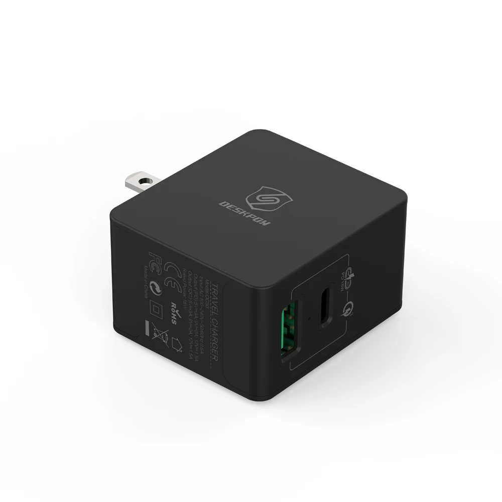 VLAMPO PD+ QC3.0 США розетка Быстрая зарядка Универсальный нагнетатель 18 Вт Зарядное устройство адаптер питания USB быстрое настенное зарядное устройство