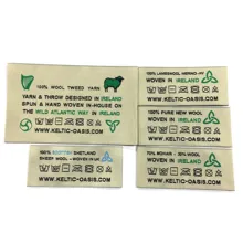Free Shipping Customized Garment Woven Main Label Clothing Tags For Garment