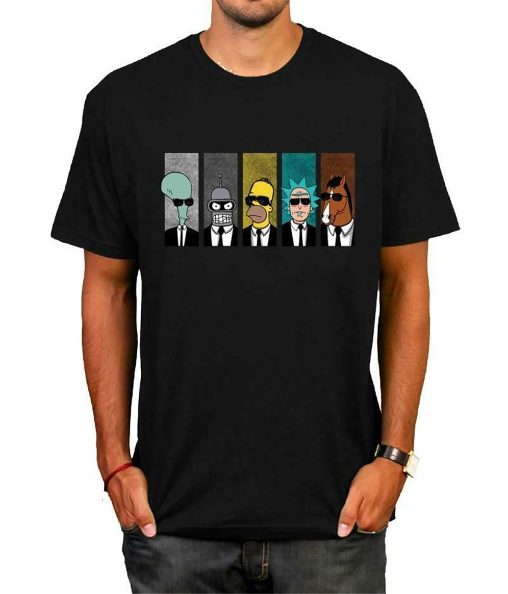 Аниме Рик Морти футболка классная ТВ для мужчин пара Geek Bojack Horsem уличная