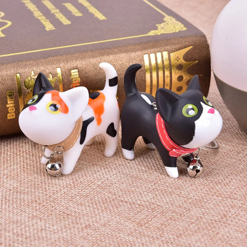 1 шт. милый креативный брелок для ключей с мультяшными куклами и кошками, автомобильный брелок, сумка, брелок