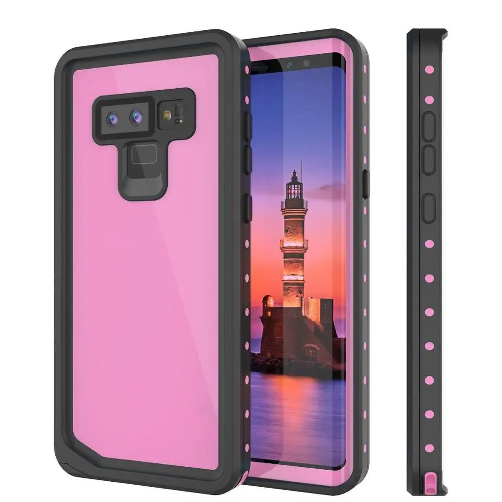 Pink Для Note9 IP68 Водонепроницаемый чехол ударная грязь защита от снега с сенсорным ID для samsung Galaxy Note 10 10Plus чехол для кожи - Цвет: Pink