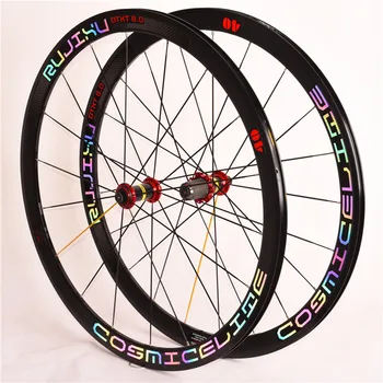 

ultra light bike wheels cosmic elite 700C 40mm Aluminium Alloy C/V brake BMX road bicycle wheelset Sealed Bearing wheel set