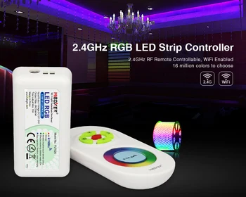 

MiBOXER FUT020-FUT027 DC12-24V 2.4G Wireless Touch screen led RGB controller 18A RF remote control for led RGB strip/bulb/tap
