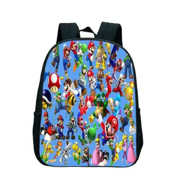 

Cartoon super Mario backpack cute bag kindergarten kids rucksack beautiful Popular pattern boys girls knapsack
