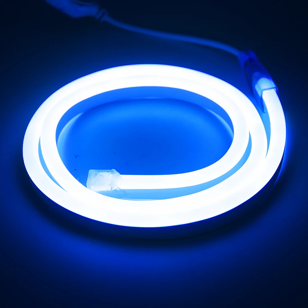 Led Neon Flexible 360 Degree Light Strip AC 220V 120LEDs/m Outdoor Waterproof Strips Lights SMD 2835 Decorative Lighting 8M-1M