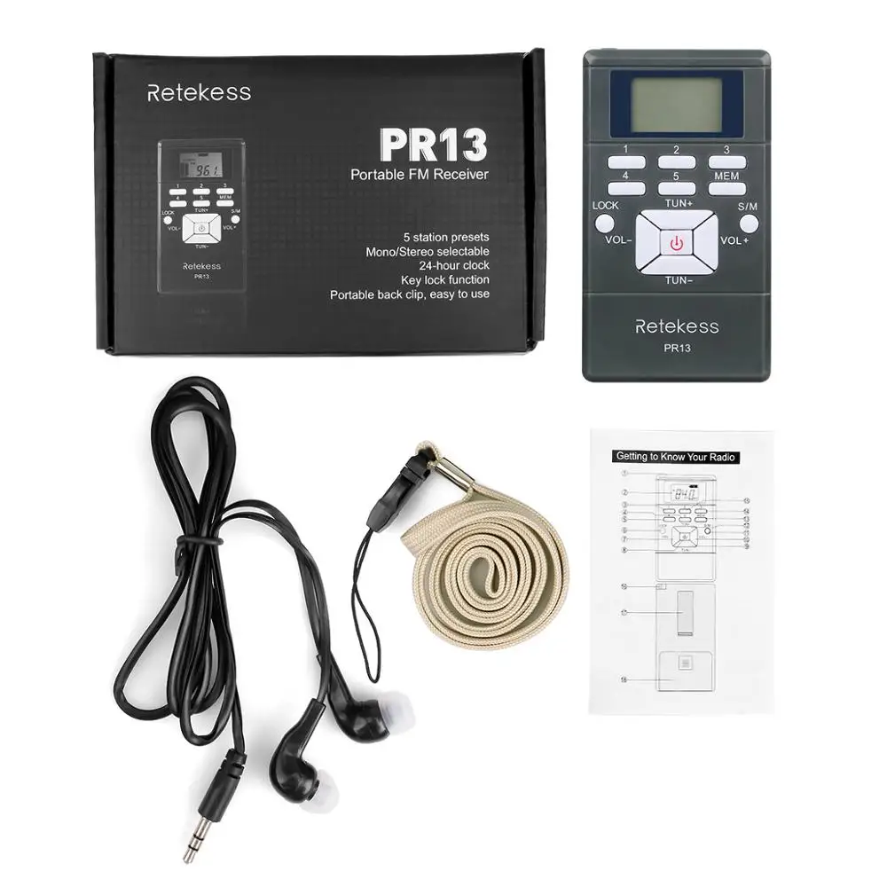 

PR13 Portable FM Radio Listening Test Pocket Stereo Receiver